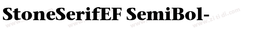 StoneSerifEF SemiBol字体转换